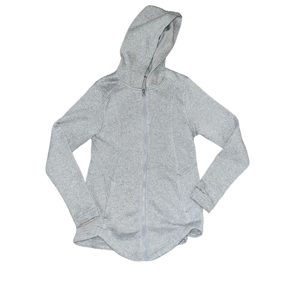 EDDIE BAUER Grey Tunic Athletic Zip Up Jacket Size Small